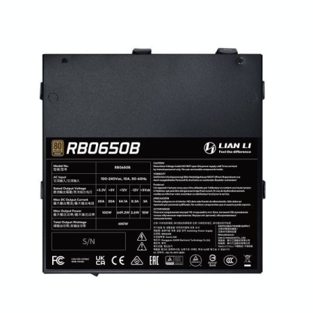 Блок питания Lian Li RB650B (G9P.RB0650B.B000.EU) черный