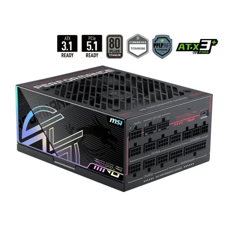 Блок питания MSI MPG Ai1300TS PCIE5 (MPG Ai1300TS PCIE5) черный