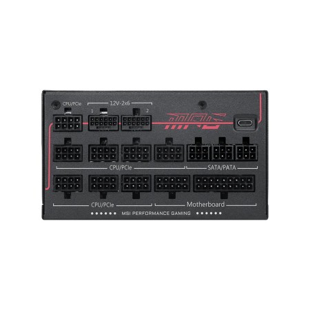 Блок питания MSI MPG Ai1300TS PCIE5 (MPG Ai1300TS PCIE5) черный