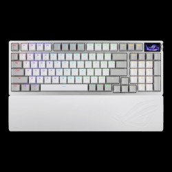 Клавиатура беспроводная + проводная ASUS ROG Azoth 96 HE (90MP040H-BKRA10) белый
