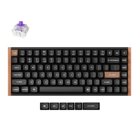 Клавиатура беспроводная + проводная Keychron K2 HE (K2H-F1) черный