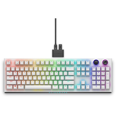 Клавиатура беспроводная + проводная Alienware Tri-Mode AW920K (545-BBFK) белый