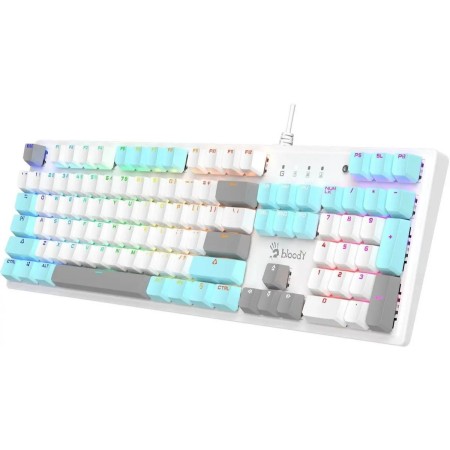 Клавиатура проводная A4Tech Bloody S525N (S525N Icy White) белый