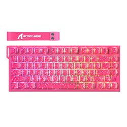 Клавиатура проводная Attack Shark R82 HE (R82 HE Pink Contour) розовый