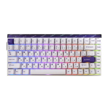 Клавиатура проводная AULA HERO 84 HE белый