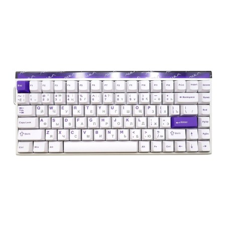 Клавиатура проводная AULA HERO 84 HE белый