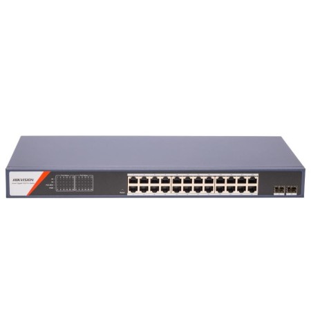 Коммутатор Hikvision DS-3E1526P-SI-24P2F синий