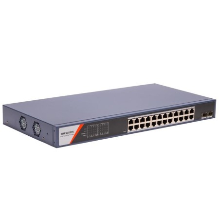 Коммутатор Hikvision DS-3E1526P-SI-24P2F синий