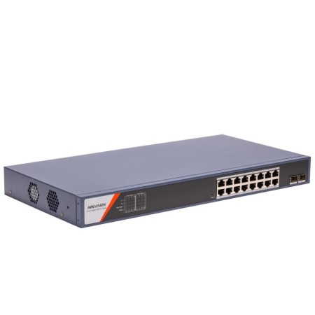 Коммутатор Hikvision DS-3E1518P-SI-16P2F синий