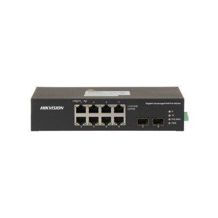 Коммутатор Hikvision DS-3T0310HP (DS-3T0310HP/No Power unit) черный