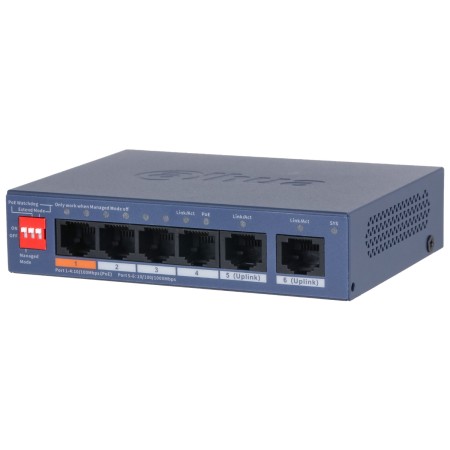 Коммутатор Dahua CS4006-4ET2GT-60 (DH-CS4006-4ET2GT-60) синий