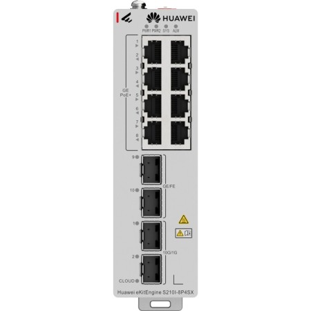 Коммутатор Huawei eKitEngine S210I-8P4SX (98012933) серый