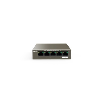 Коммутатор Tenda TEG1105P-4-63W коричневый