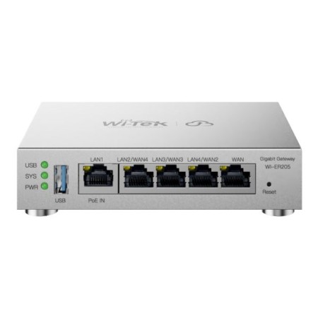 Маршрутизатор Wi-Tek WI-ER205 серебристый
