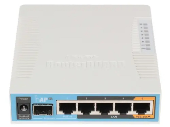Купить Wi-Fi роутер MikroTik hAP ac (RB962UiGS-5HacT2HnT) белый ...