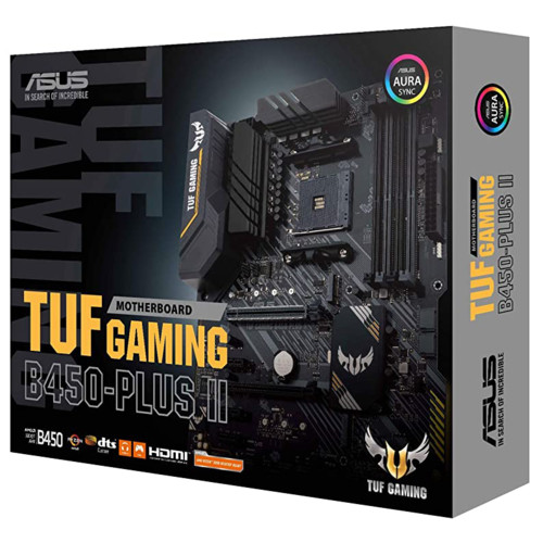 Материнская плата ASUS TUF GAMING B450-PLUS II черный купить по низкой ...